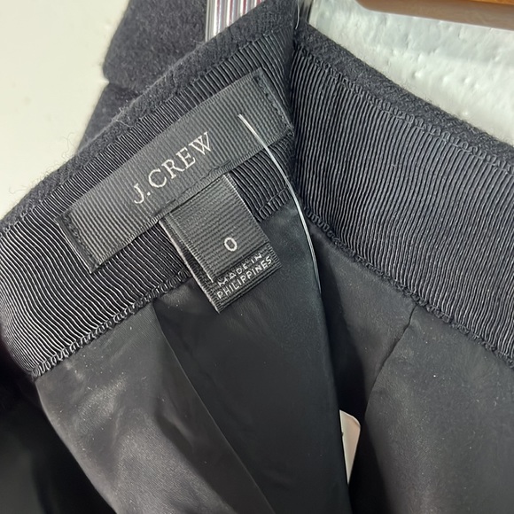 J.Crew wool mini skirt size 0 lined color block NWT - Picture 6 of 10